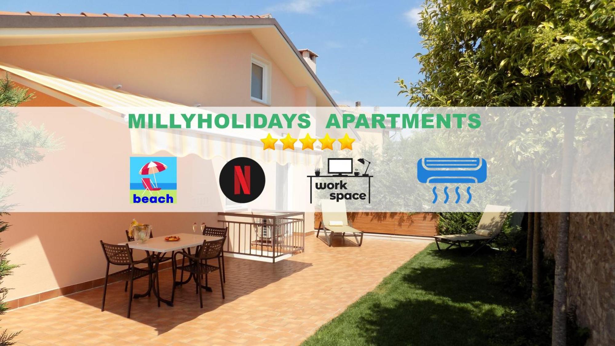 Millyholidays - Sunflower - Center - Nearby - Private Garden - Pool Apartment